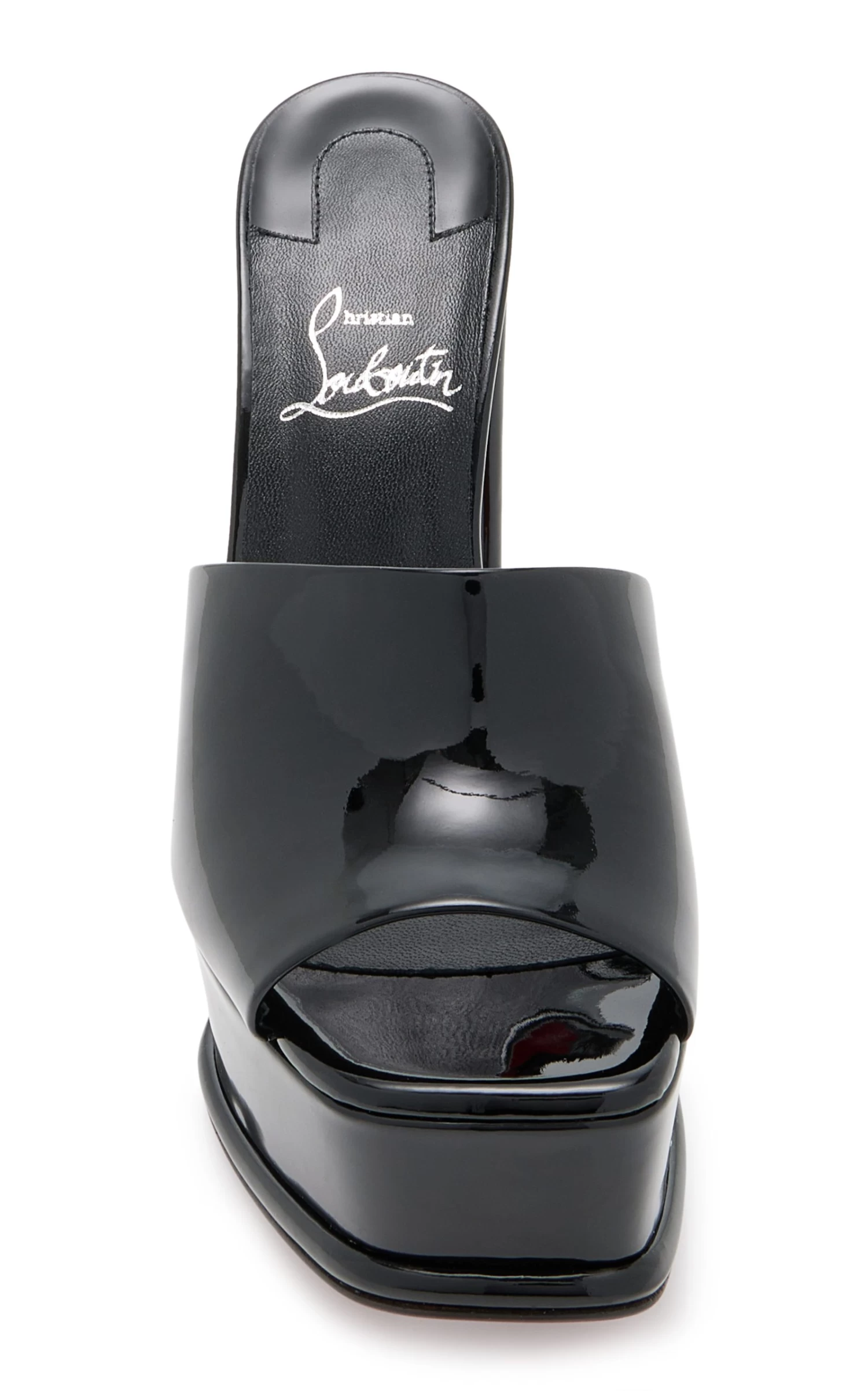 Christian Louboutin Amali 130mm Patent Leather Mules 3 Christian Louboutin Amali 130mm Patent Leather Mules