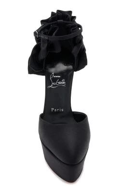 Christian Louboutin Exclusive Maria 160mm Satin Pumps 9 Christian Louboutin Exclusive Maria 160mm Satin Pumps -Lady Fashion Store christian louboutin black maria frou alta 160 crepe satin lining 2