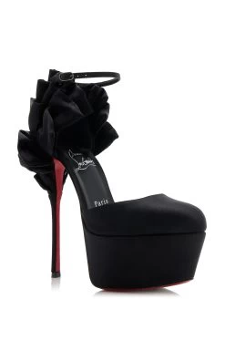 Christian Louboutin Exclusive Maria 160mm Satin Pumps 10 Christian Louboutin Exclusive Maria 160mm Satin Pumps -Lady Fashion Store christian louboutin black maria frou alta 160 crepe satin lining 3