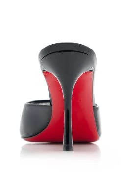 Christian Louboutin Dolly 85mm Patent Leather Mule Pumps -Lady Fashion Store christian louboutin black me dolly 85 patent lining 4