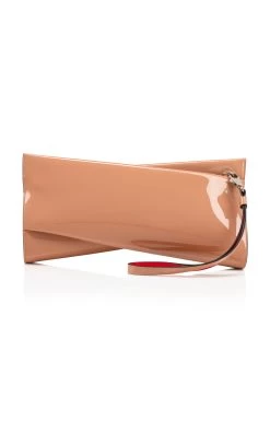 Christian Louboutin Loubitwist Multi Patent Leather Clutch -Lady Fashion Store christian louboutin neutral loubitwist multi 2