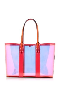 Christian Louboutin Cabata Leather And PVC Tote Bag -Lady Fashion Store christian louboutin pink cabata tote bag 4