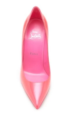 Christian Louboutin Kate 100mm Patent Leather Pumps -Lady Fashion Store christian louboutin pink kate 100 patent perle lining 2