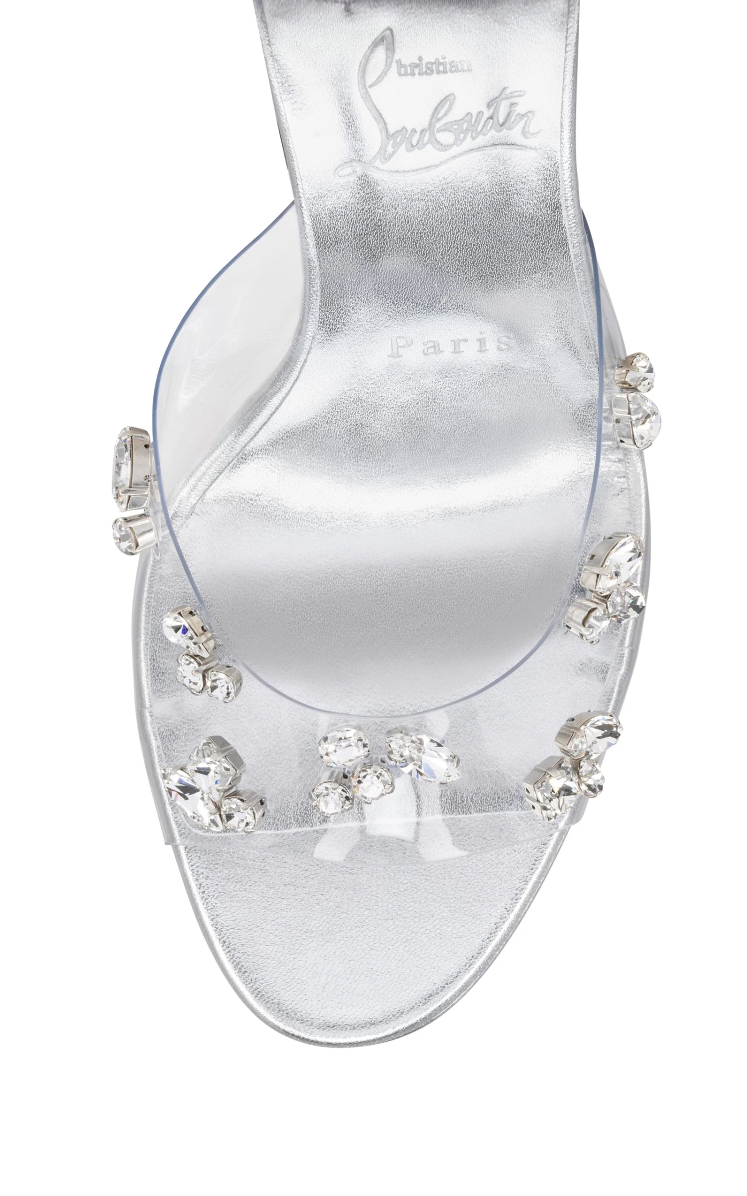 Christian Louboutin Degraqueen Alta 130mm Leather PVC Sandals 6 Christian Louboutin Degraqueen Alta 130mm Leather PVC Sandals - Image 4