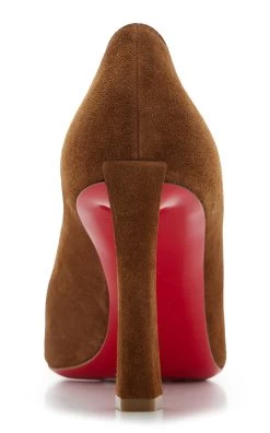 Christian Louboutin Condora 85mm Suede Pumps 6 Christian Louboutin Condora 85mm Suede Pumps -Lady Fashion Store christian louboutin tan condora 85 veau velours lin 1