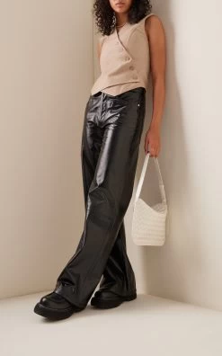 CITIZENS OF HUMANITY Annina Patent Leather Wide-Leg Pants