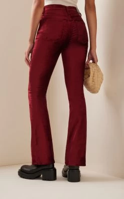 CITIZENS OF HUMANITY Lilah Velvet High-Rise Bootcut Jeans 8 CITIZENS OF HUMANITY Lilah Velvet High-Rise Bootcut Jeans -Lady Fashion Store citizens of humanity burgundy lilah high rise bootcut jean 2