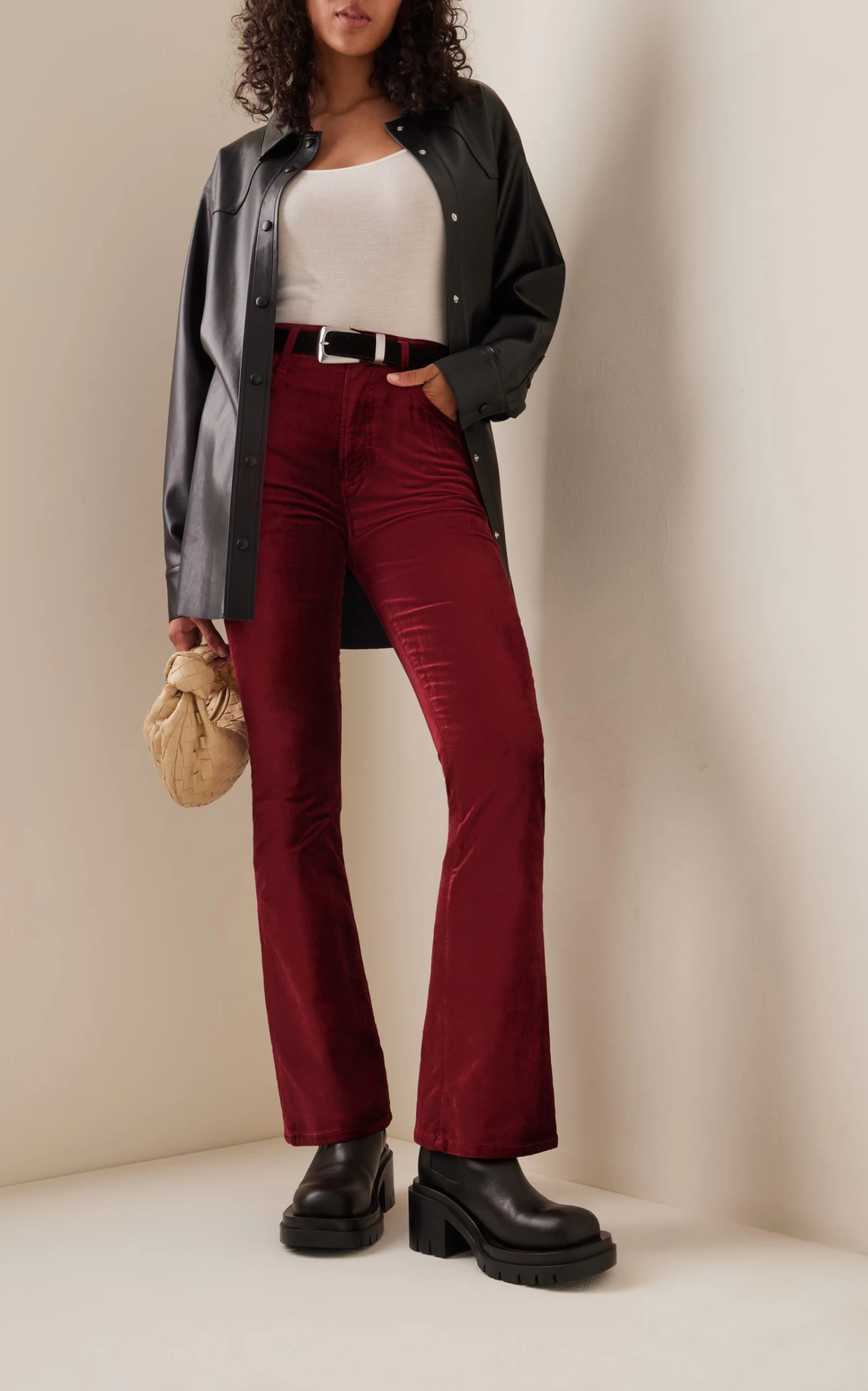 CITIZENS OF HUMANITY Lilah Velvet High-Rise Bootcut Jeans 3 CITIZENS OF HUMANITY Lilah Velvet High-Rise Bootcut Jeans