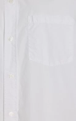 CITIZENS OF HUMANITY Kayla Cotton Shirt -Lady Fashion Store citizens of humanity white short sleeve kayla shirt 3