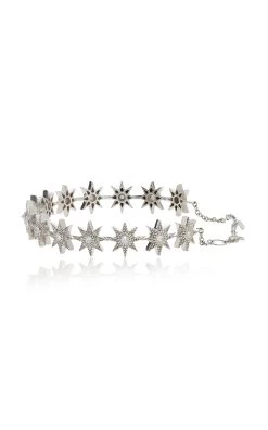 Infinity Star 18K White Gold Diamond Bracelet -Lady Fashion Store colette jewelry llc white infinity star bracelet 2