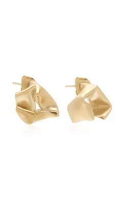 14K Gold-Plated Earrings -Lady Fashion Store completedworks gold recycled silver earings 2