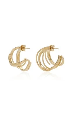 14K Gold-Plated Stratum Vermeil Earrings -Lady Fashion Store completedworks gold stratum gold vermeil earrings 2