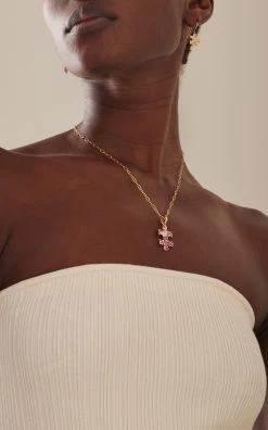 Puzzle 14K Yellow Gold Sapphire Necklace