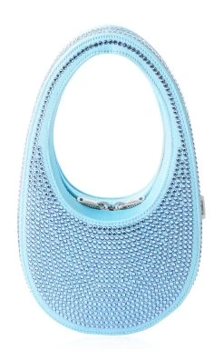 Coperni Mini Swipe Crystal Bag -Lady Fashion Store coperni blue mini swipe crystal bag 3