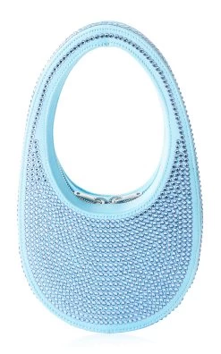 Coperni Mini Swipe Crystal Bag -Lady Fashion Store coperni blue mini swipe crystal bag 4