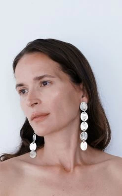 Kombu Grande Sterling Silver Earrings -Lady Fashion Store corali silver kombu grande sterling silver earrings 2