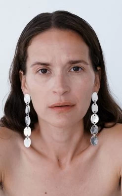 Kombu Grande Sterling Silver Earrings