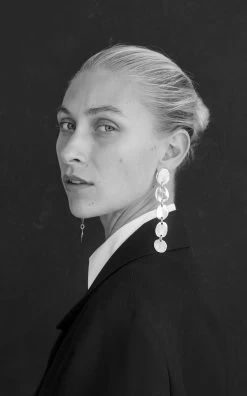 Kombu Grande Sterling Silver Earrings -Lady Fashion Store corali silver kombu grande sterling silver earrings 3