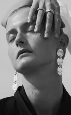 Kombu Trio Sterling Silver Earrings