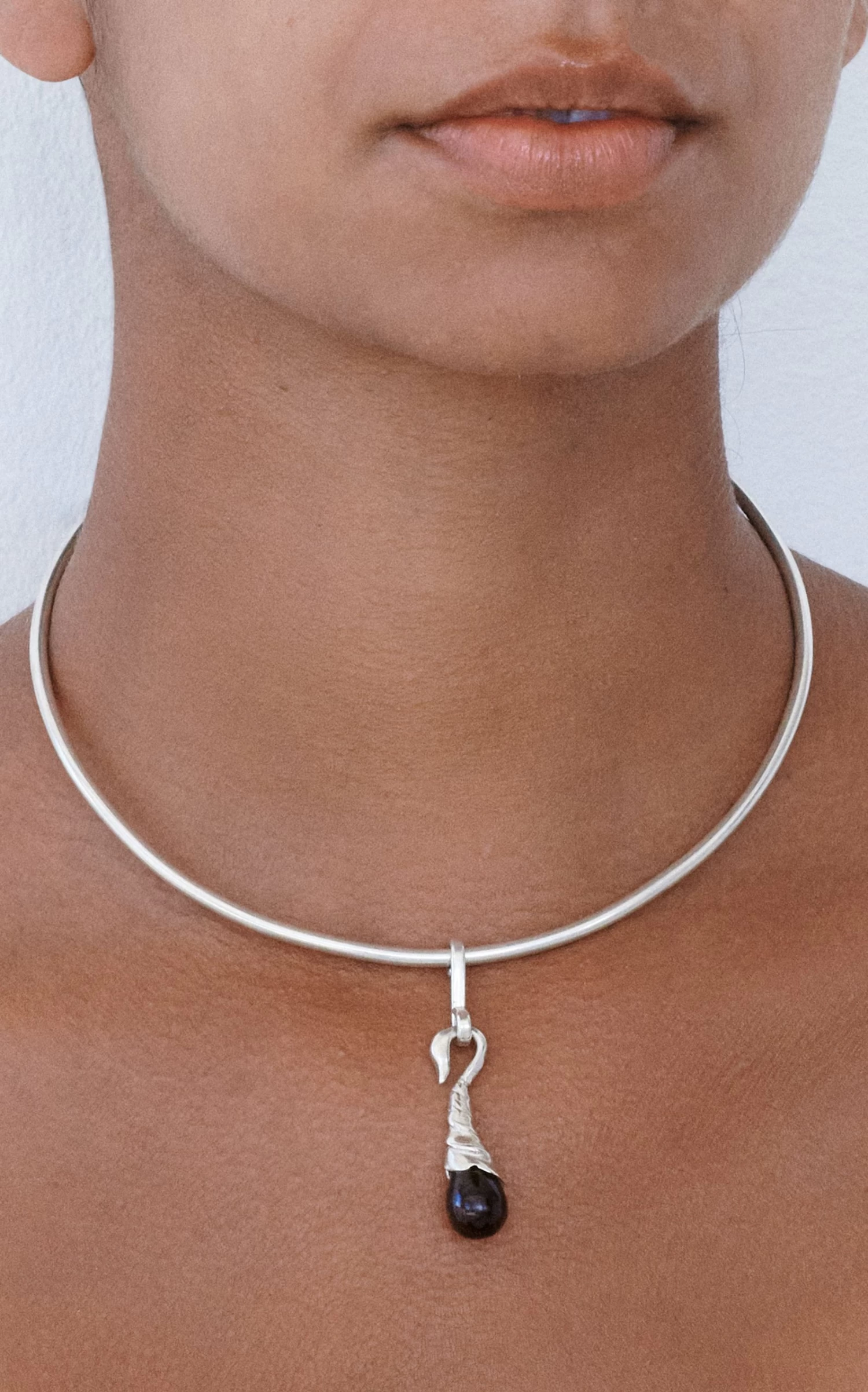 Swan Sterling Silver & Quartz Necklace 4 Swan Sterling Silver & Quartz Necklace - Image 2