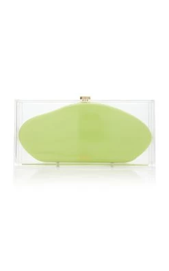 Cult Gaia Annika Acrylic Clutch -Lady Fashion Store cult gaia green annika clutch 2