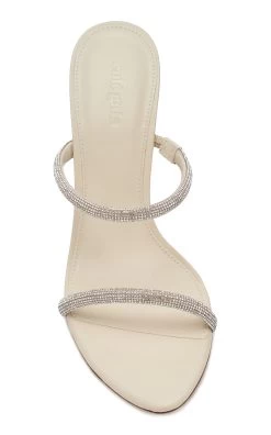Cult Gaia Envi Rhinestone-Embellished Sandals -Lady Fashion Store cult gaia white envi sandal 2