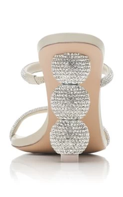 Cult Gaia Envi Rhinestone-Embellished Sandals -Lady Fashion Store cult gaia white envi sandal 3