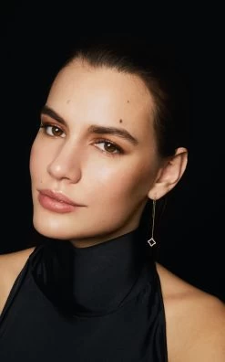 Allure Mismatched 18k Yellow Gold Diamond Earrings 12 Allure Mismatched 18k Yellow Gold Diamond Earrings -Lady Fashion Store danielle marks gold 18k yellow gold allure stud and thread mismatches earrings 3