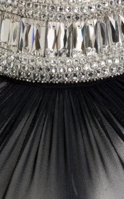 Crystal-Embellished Cady Midi Dress 9 Crystal-Embellished Cady Midi Dress -Lady Fashion Store david koma black crystal midi dress 3