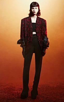 Double Wool Sablé Cigarette Pants