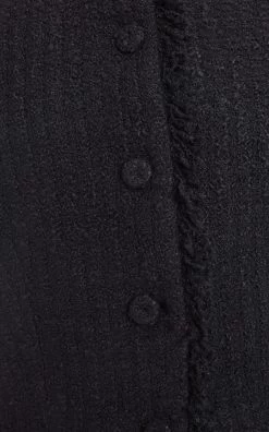 Tweed Single-Breasted Peplum Jacket 11 Tweed Single-Breasted Peplum Jacket -Lady Fashion Store del core black tweed single breasted peplum jacket 4