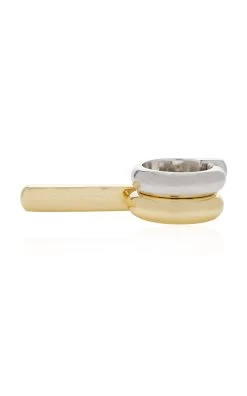 Esme Bypass 12K Yellow Gold, Silver Ring -Lady Fashion Store demarson gold esme ring 3