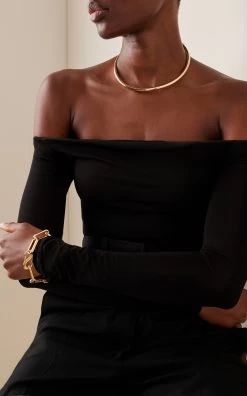 Talitha Convertible 12K Gold-Plated Crystal Necklace