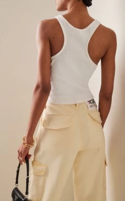 Embroidered Cotton Jersey Wrapped Top -Lady Fashion Store des phemmes white cotton jersey wrapped top with embroidery 2