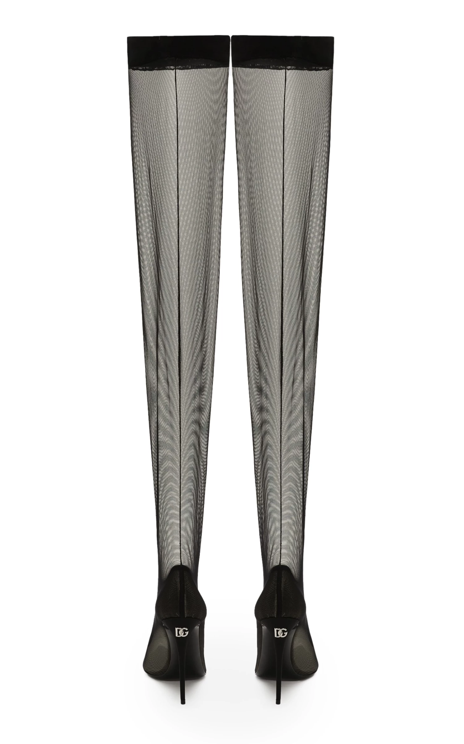Dolce & Gabbana Lollo Thigh-High Tulle Boots 5 Dolce & Gabbana Lollo Thigh-High Tulle Boots - Image 3