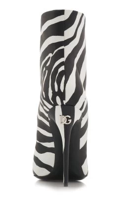 Dolce & Gabbana Lollo Formale Leather Boots -Lady Fashion Store dolce gabbana black lollo formale leather boots 3