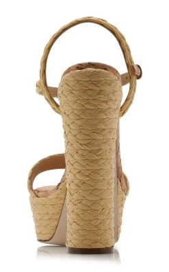 Dolce & Gabbana Raffia Platform Sandals -Lady Fashion Store dolce gabbana neutral treccia rafia sughero v liscio 2