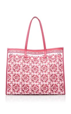 Dolce & Gabbana Large Shopping Tote Bag 8 Dolce & Gabbana Large Shopping Tote Bag -Lady Fashion Store dolce gabbana pink large shopping tote 2