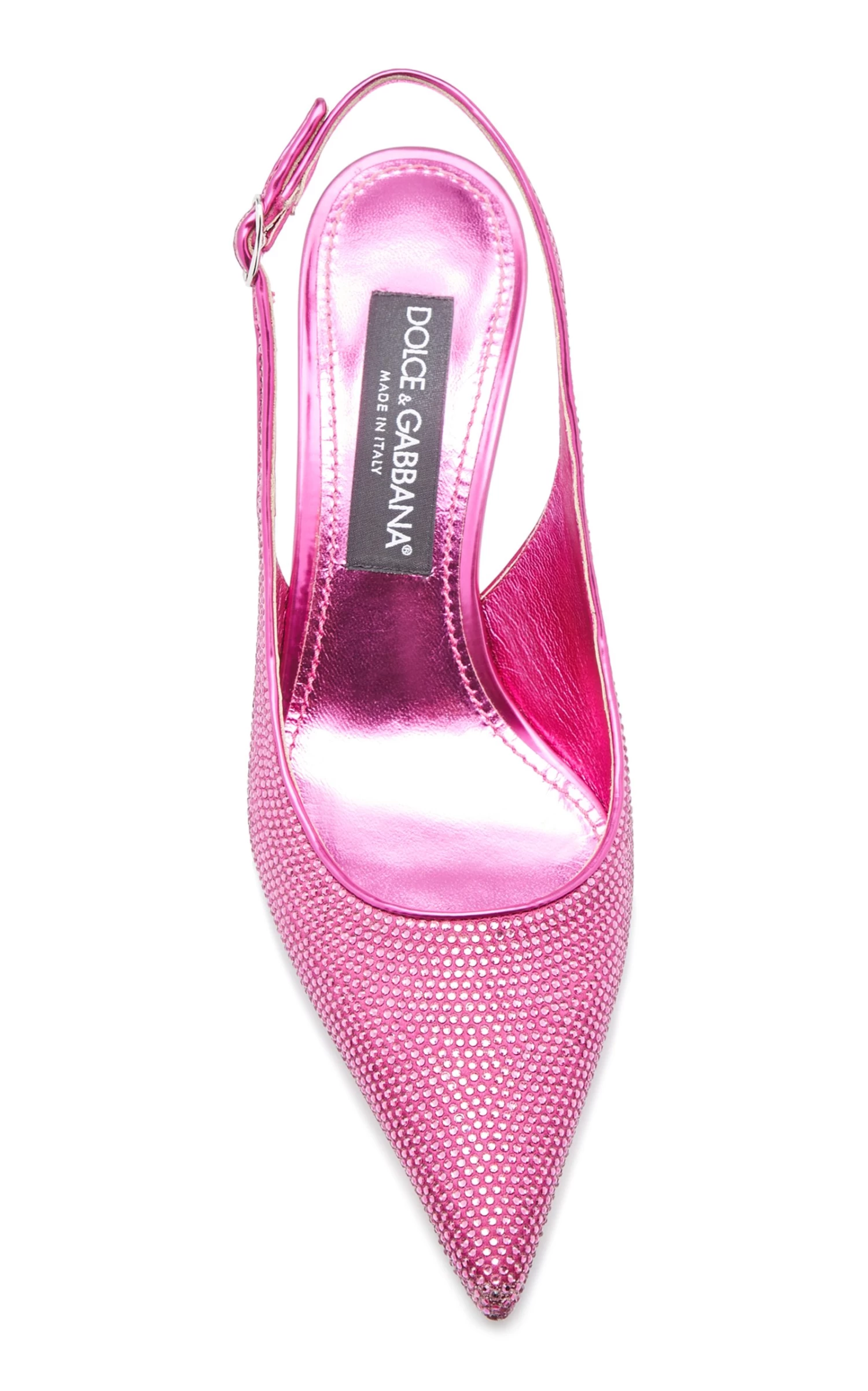 Dolce & Gabbana Lollo Crystal-Embellished Slingback Pumps 4 Dolce & Gabbana Lollo Crystal-Embellished Slingback Pumps - Image 2