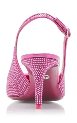 Dolce & Gabbana Lollo Crystal-Embellished Slingback Pumps 8 Dolce & Gabbana Lollo Crystal-Embellished Slingback Pumps -Lady Fashion Store dolce gabbana pink lollo slingback 2