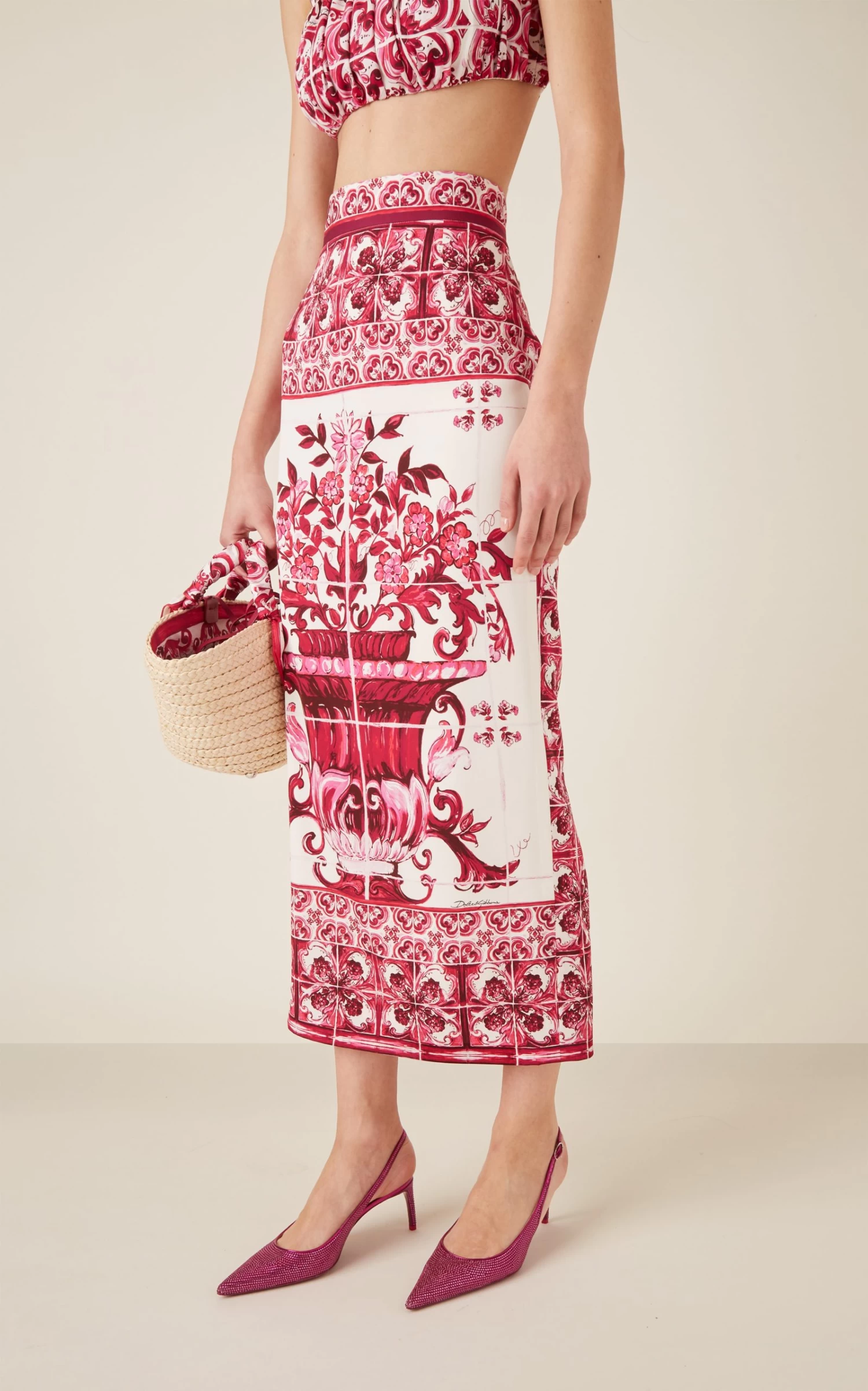 Dolce & Gabbana Lollo Crystal-Embellished Slingback Pumps 3 Dolce & Gabbana Lollo Crystal-Embellished Slingback Pumps