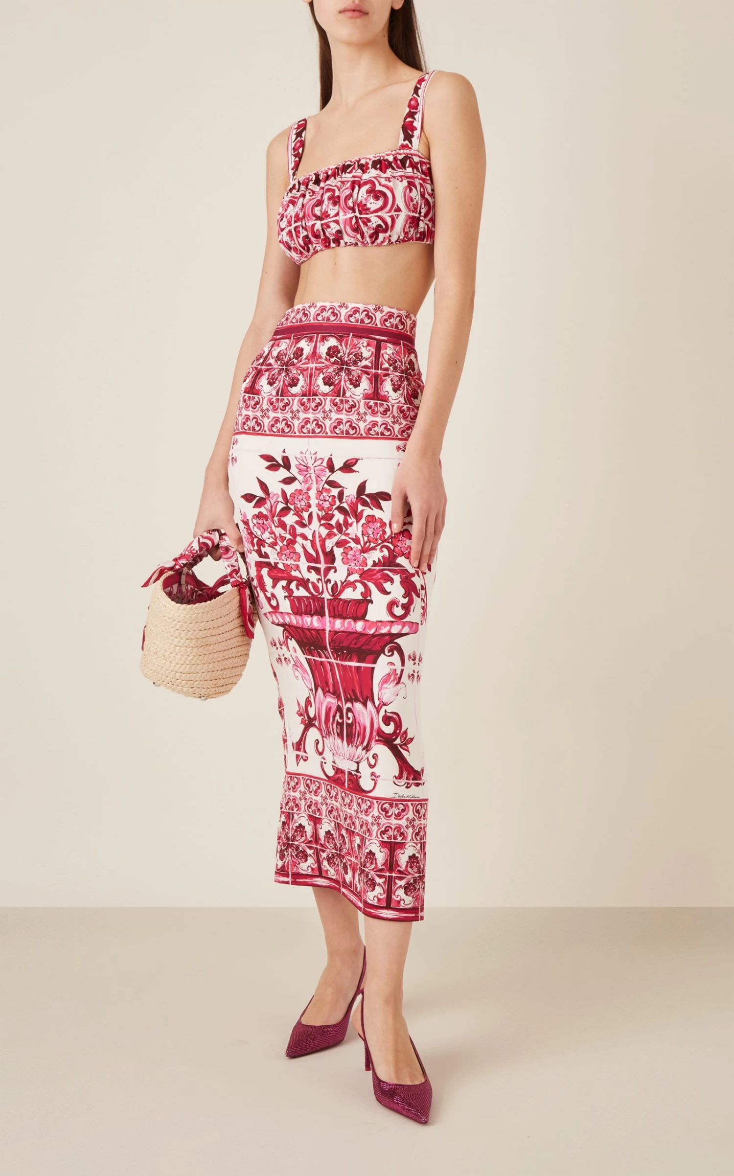 Dolce & Gabbana Silk Midi Skirt 3 Dolce & Gabbana Silk Midi Skirt