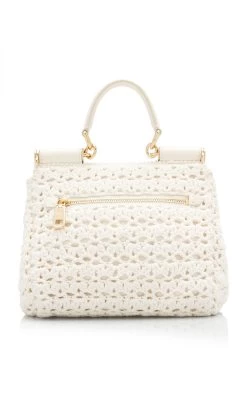Dolce & Gabbana Sicily Crocheted Bag -Lady Fashion Store dolce gabbana white unc p to clara vit dolce 3