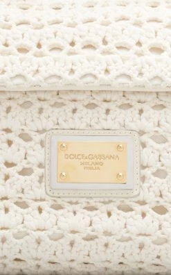 Dolce & Gabbana Sicily Crocheted Bag -Lady Fashion Store dolce gabbana white unc p to clara vit dolce 5