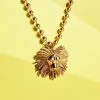 Roar Lion 14K Yellow Gold Locket Pendant -Lady Fashion Store eden presley gold 14k yellow gold roar lion locket pendant