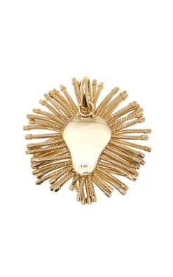 Roar Lion 14K Yellow Gold Locket Pendant -Lady Fashion Store eden presley gold 14k yellow gold roar lion locket pendant 2