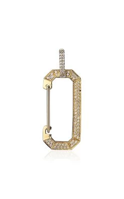 Big Chiara 18K Yellow Gold Diamond Single Earring