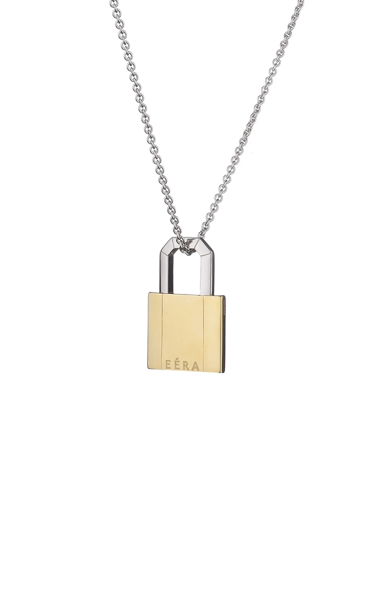 18K Yellow Gold Lock Necklace 3 18K Yellow Gold Lock Necklace
