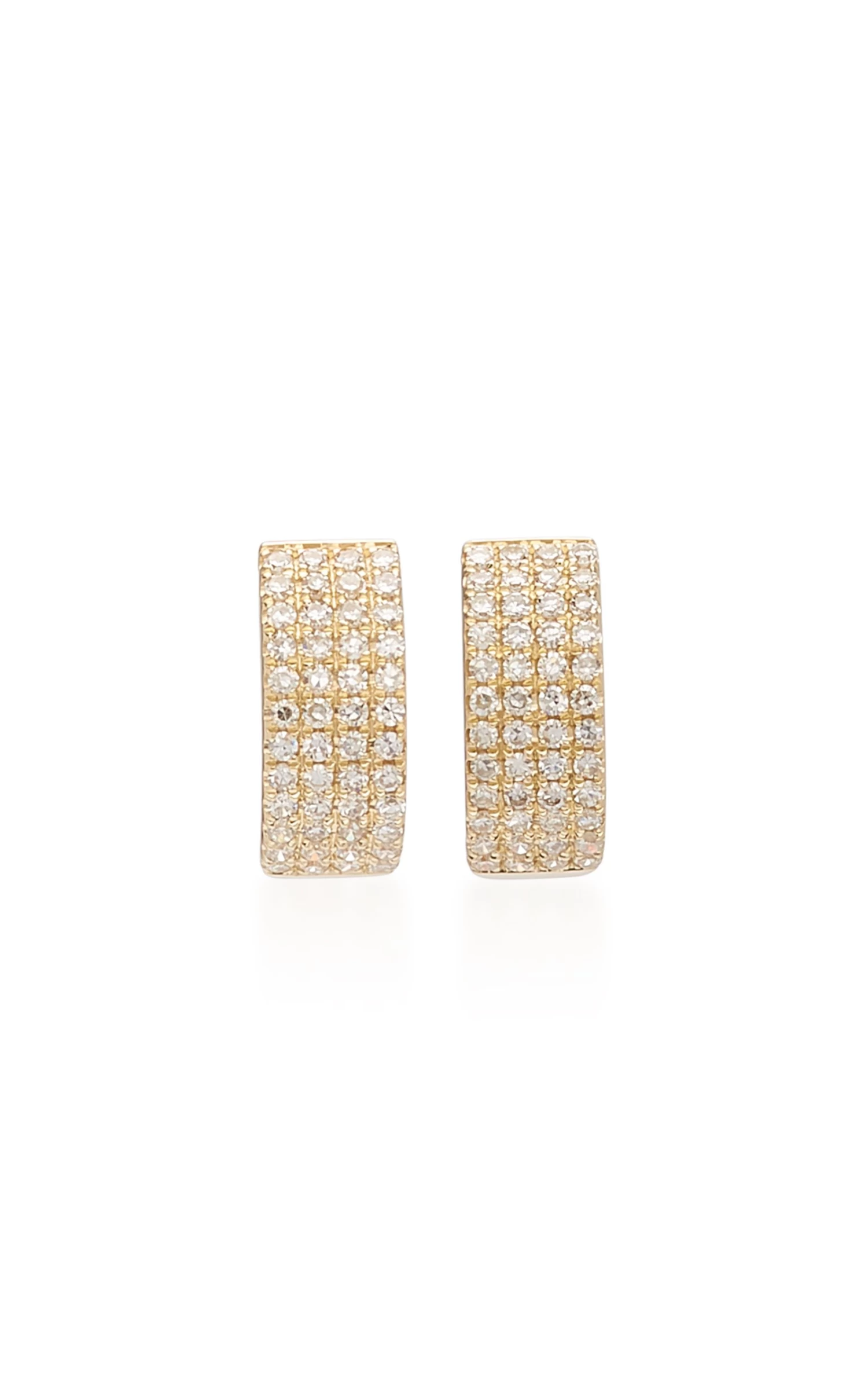 14k Diamond Jumbo Mini Huggie Earrings 5 14k Diamond Jumbo Mini Huggie Earrings - Image 3