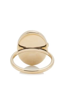 14K Yellow Gold Diamond Locket Ring 9 14K Yellow Gold Diamond Locket Ring -Lady Fashion Store ef collection gold gold and diamond oval locket ring 3